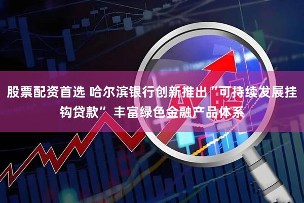 股票配资首选 哈尔滨银行创新推出“可持续发展挂钩贷款” 丰富绿色金融产品体系